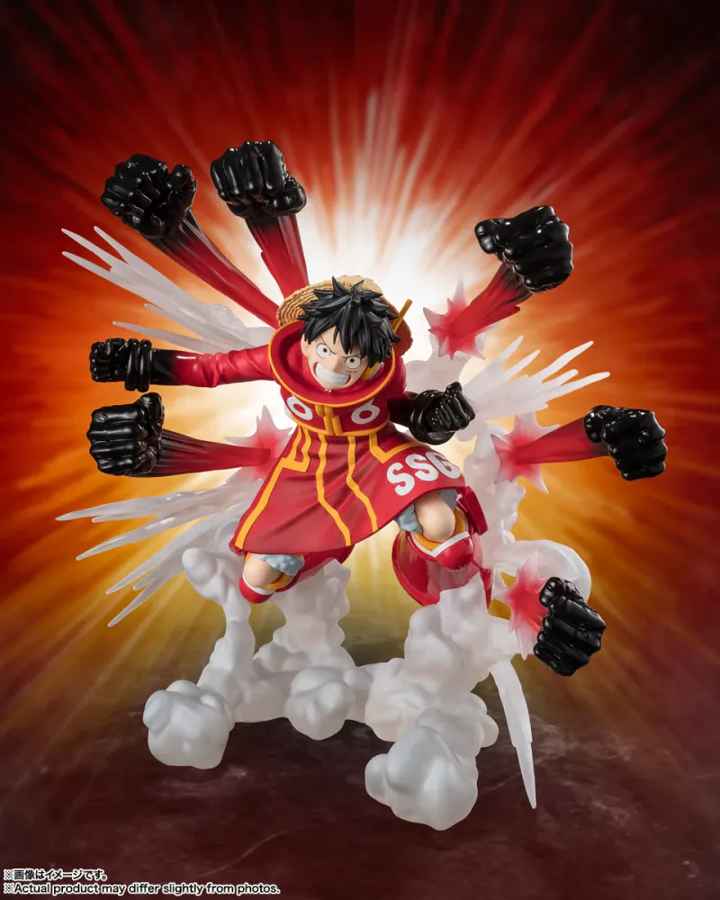 Figuarts ZERO 超激戰 ONE PIECE 蒙其·D·魯夫 -伸縮自如的橡膠鷹槍亂打- PVC完成品 BANDAI SPIRITS