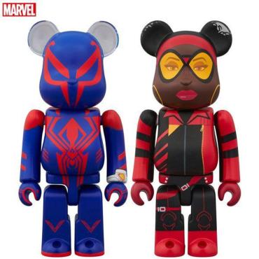 BE@RBRICK 蜘蛛人 2099 SPIDER-MAN 2099 ＆ SPIDER-WOMAN 100% PVC完成品 MEDICOM TOY