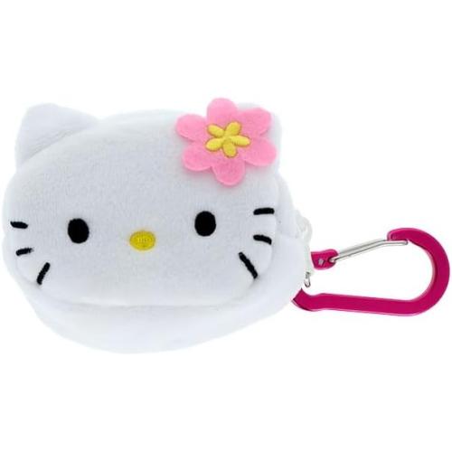 三麗鷗 NLC 登山扣迷你絨毛收納包 Hello Kitty 小花款 Sun-Star