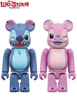 BE@RBRICK STITCH&ANGEL 2PCS SET 塗裝完成品 MEDICOM TOY